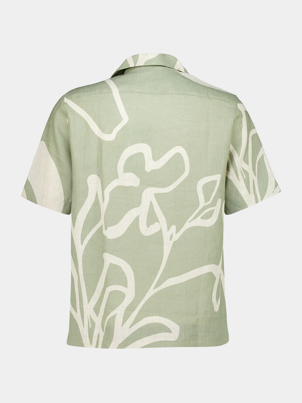 Palm Green Roberto Linen Shirt - Image 2