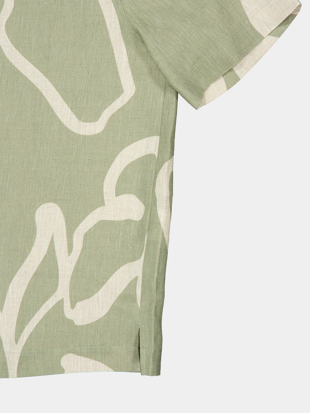 Palm Green Roberto Linen Shirt - Image 4
