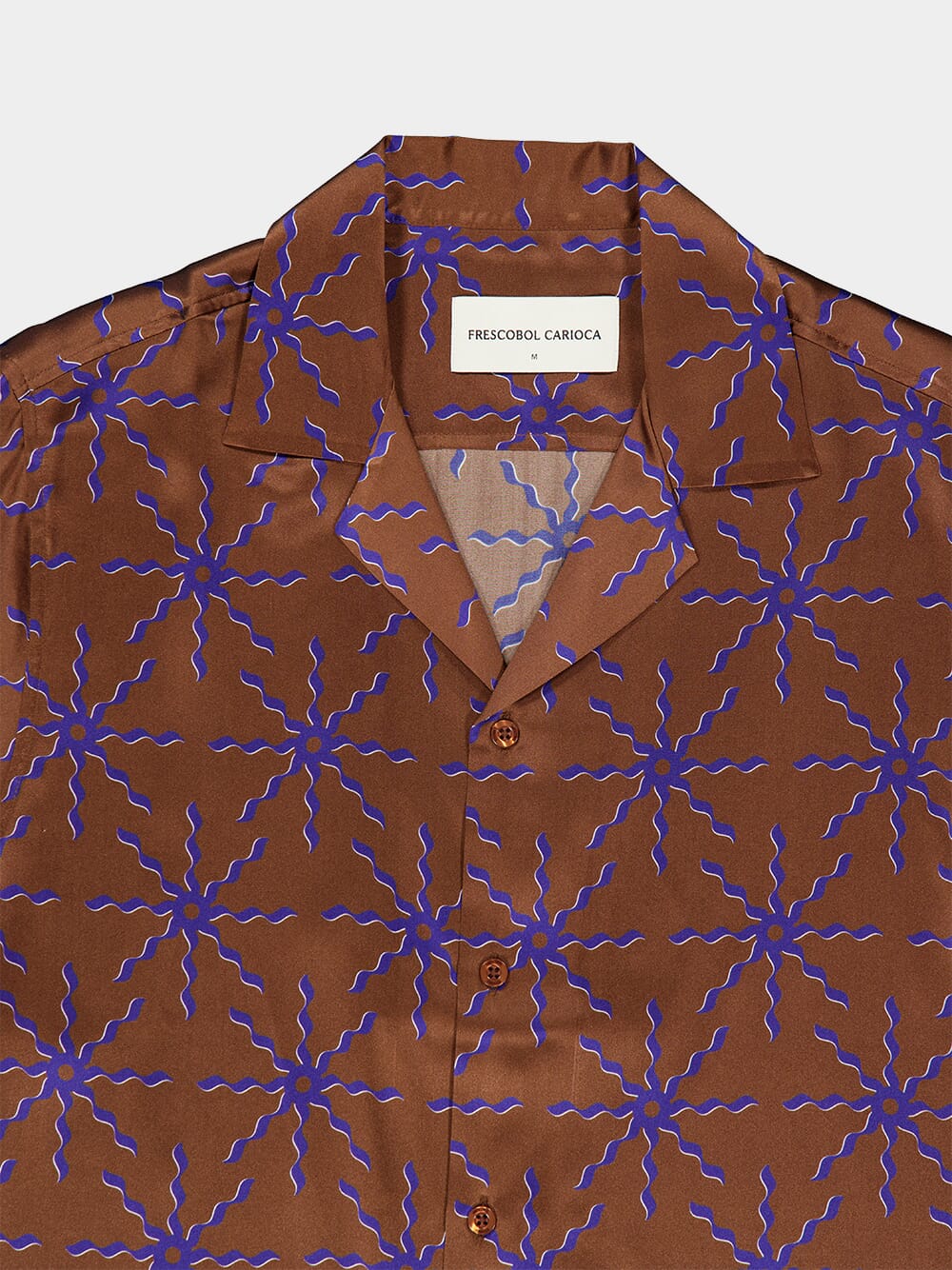Brown Roberto O Sol Silk Shirt - Image 3