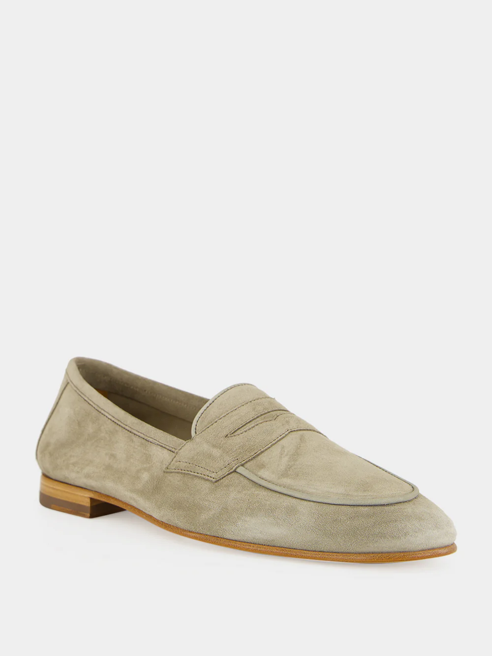 Palm Green Leme Suede Loafers - Image 2
