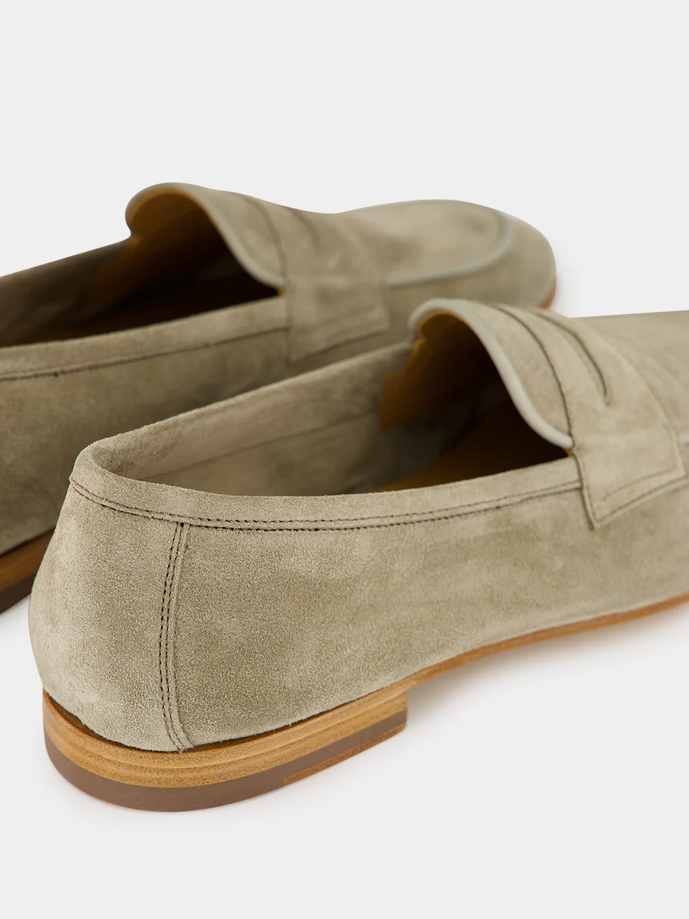 Palm Green Leme Suede Loafers - Image 6