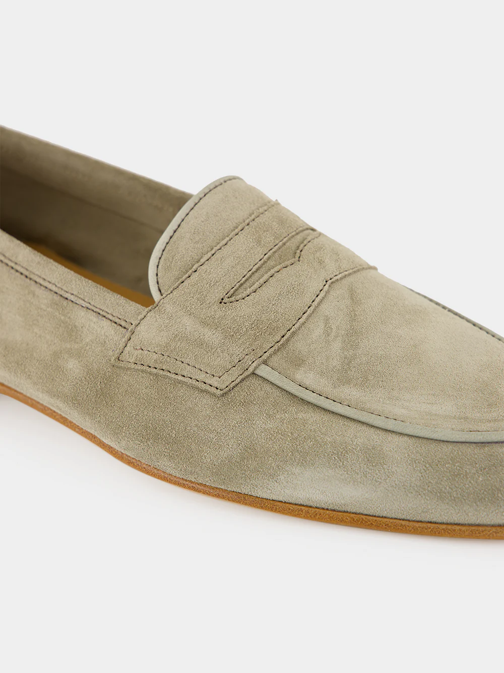 Palm Green Leme Suede Loafers - Image 7