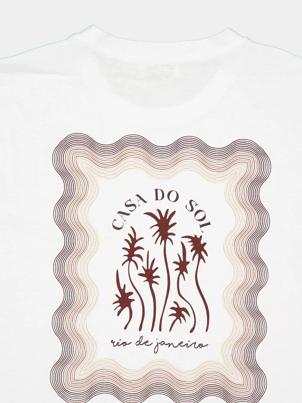 White Casa Do Sol Printed T-Shirt - Image 4