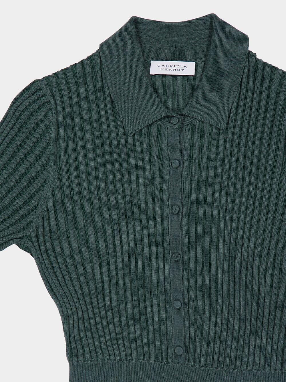 Amor Knit Midi Dress in English Green - Image 3