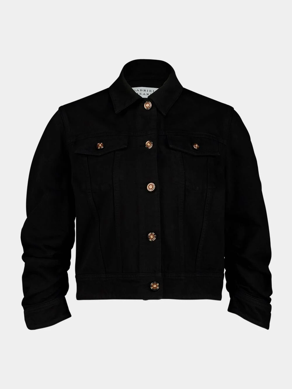 Black Adira Cropped Denim Jacket