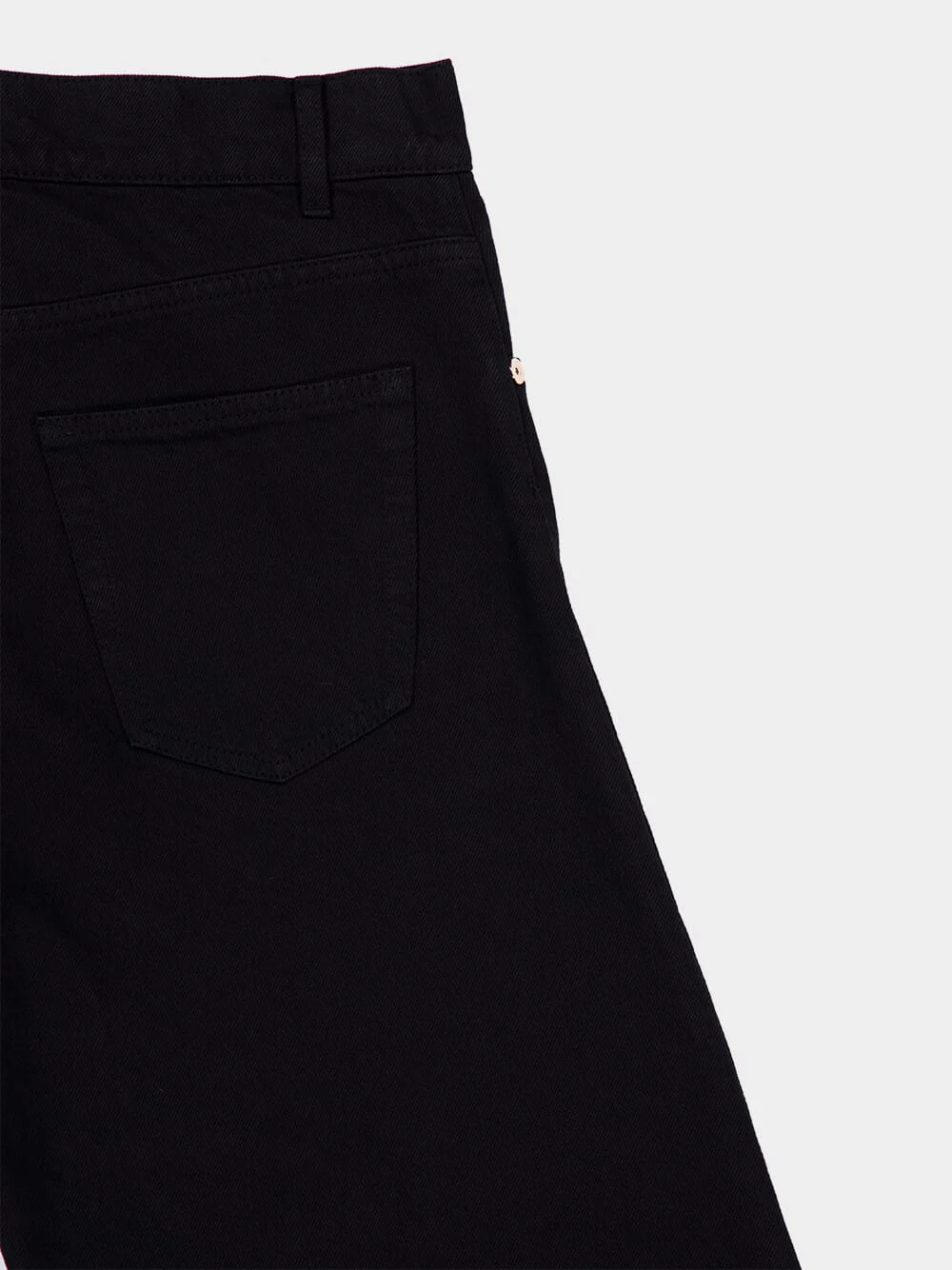 Black Amoret Jean in Recycled Cotton Denim - Image 4