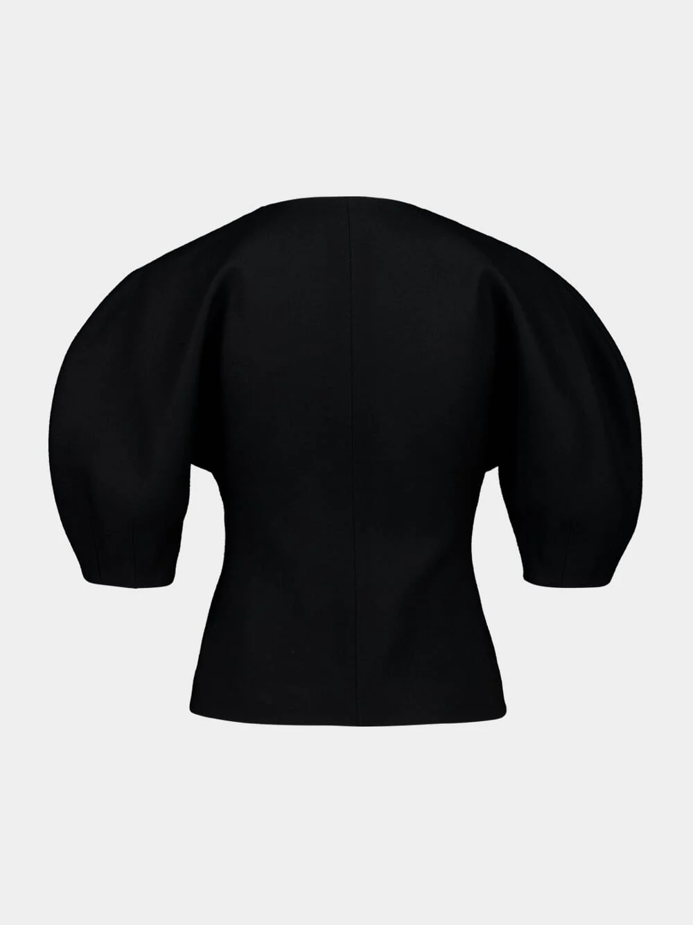 Black Waverly Recycled Wool Top - Image 2
