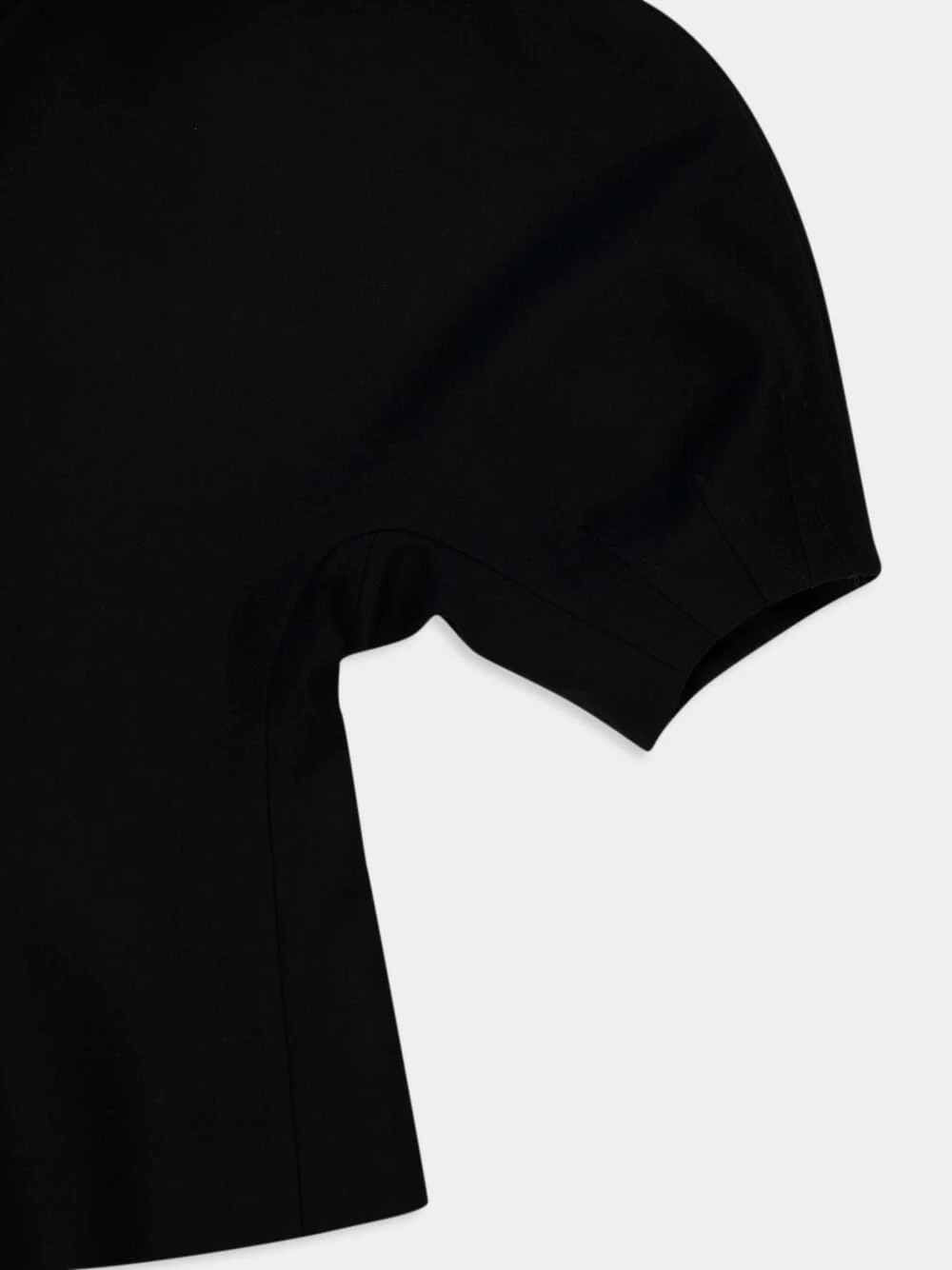 Black Waverly Recycled Wool Top - Image 4