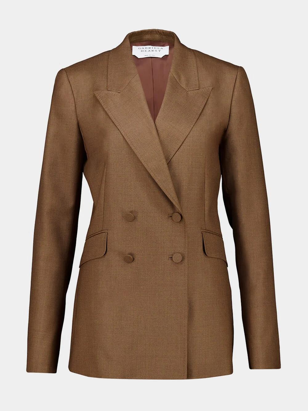 Chestnut Angela Wool-Silk Blazer