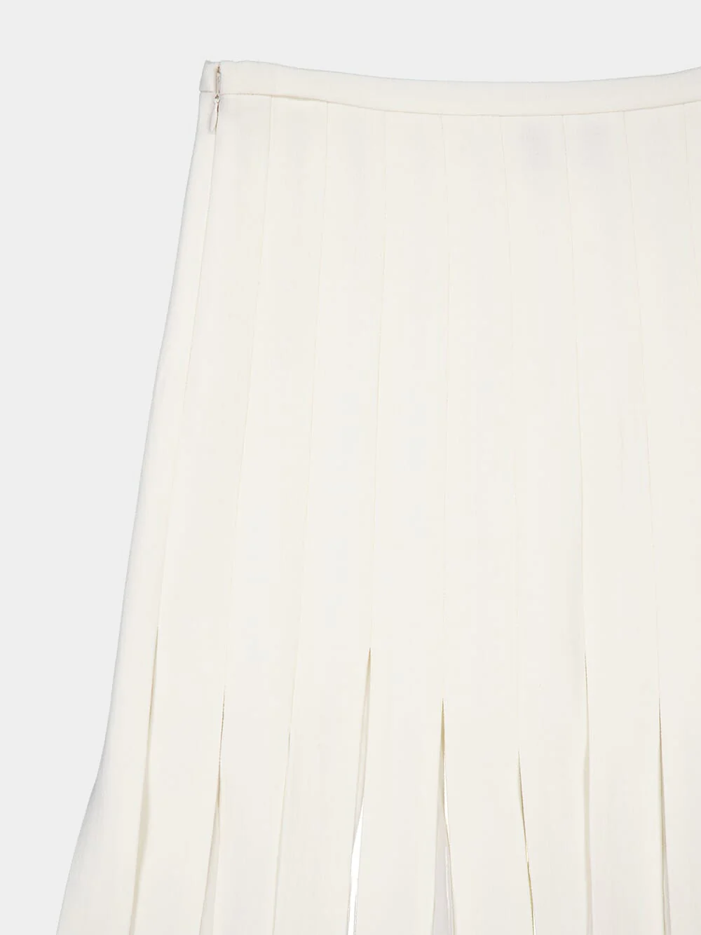 Binka Pleated Virgin Wool Skirt - Image 4