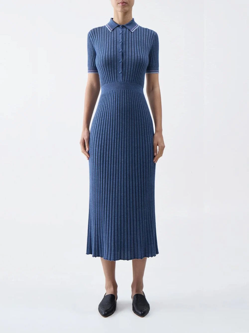 Denim Blue Eyot Knit Dress - Image 2