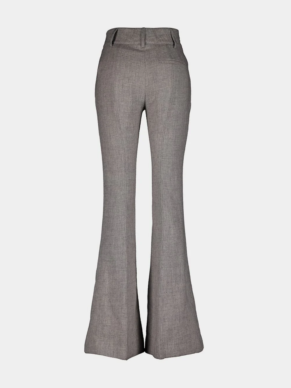 Eco-Cashmere Linen Flare Pants - Image 3