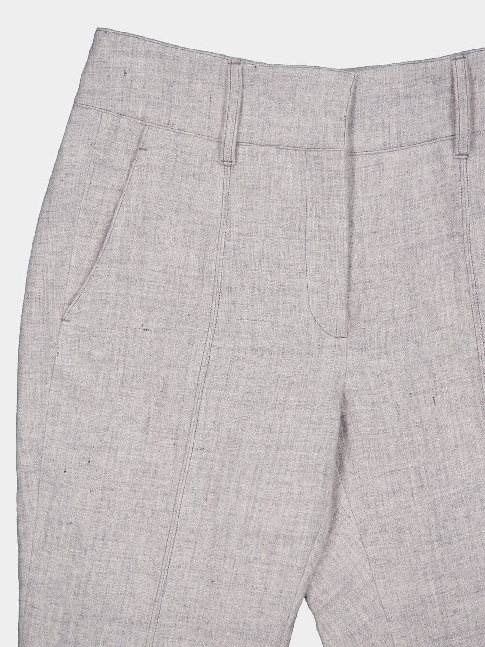 Eco-Cashmere Linen Flare Pants - Image 5