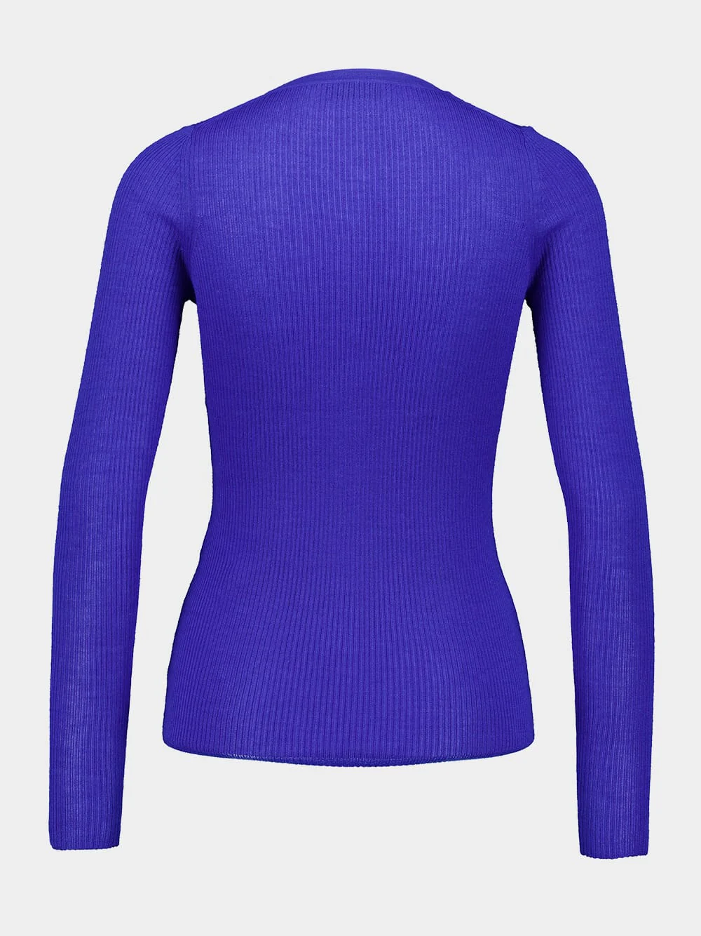 Sapphire Cashmere-Silk Henley Top - Image 2