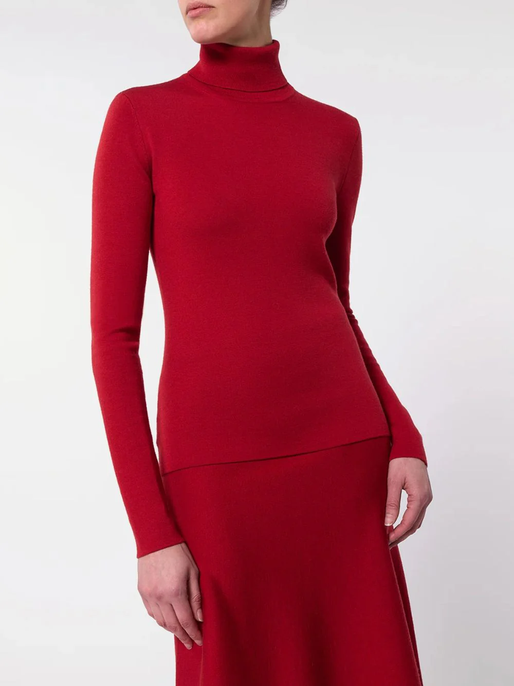 Scarlet Red May Knit Turtleneck