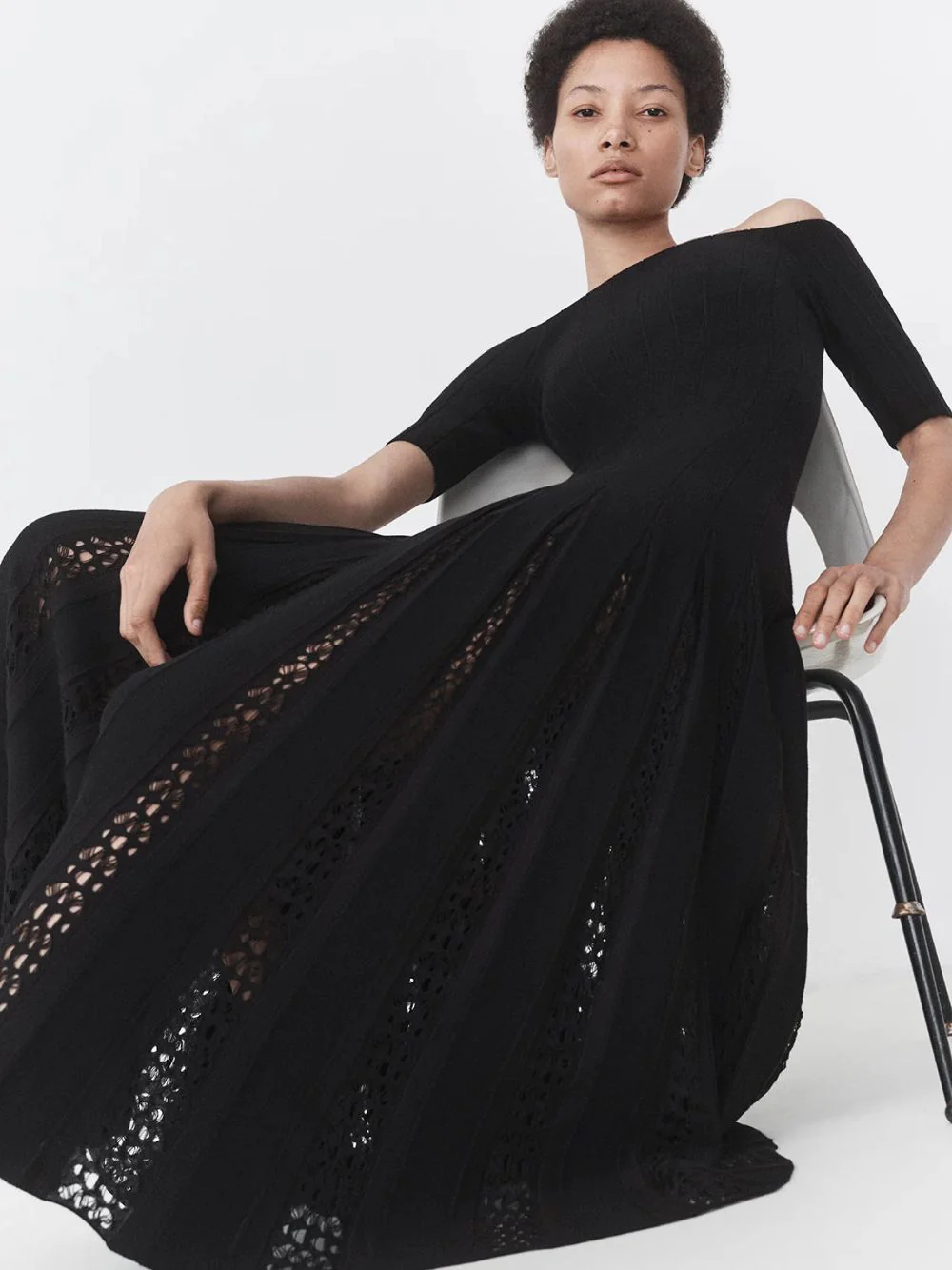 Wool Kurt Knit Pleated Dress - Image 2