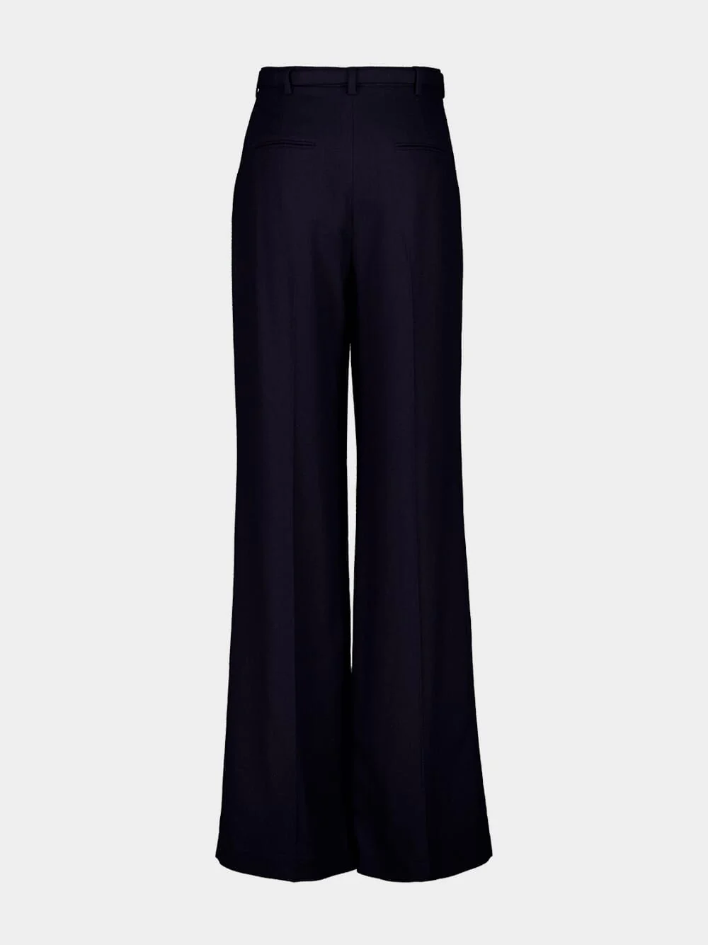 Dark Navy Vargas Straight-Leg Pants in Cashmere and Silk - Image 2