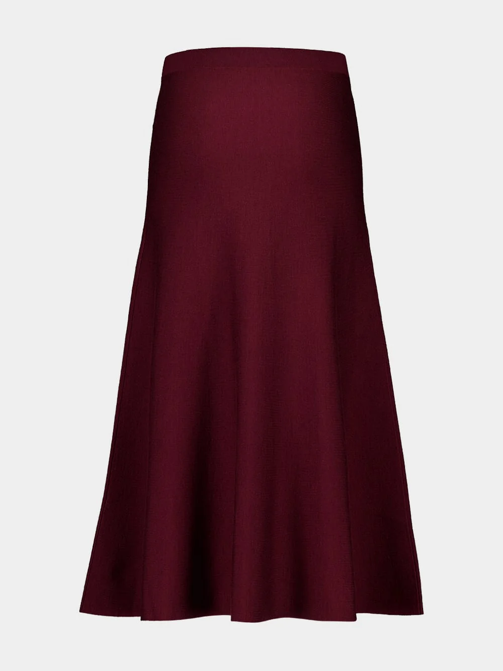 Deep Bordeaux Freddie Knit Midi Skirt - Image 6