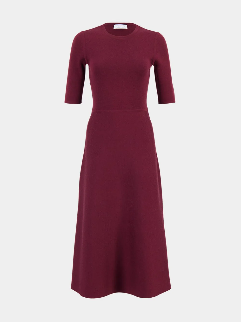 Deep Bordeaux Seymore Knit Midi Dress - Image 5