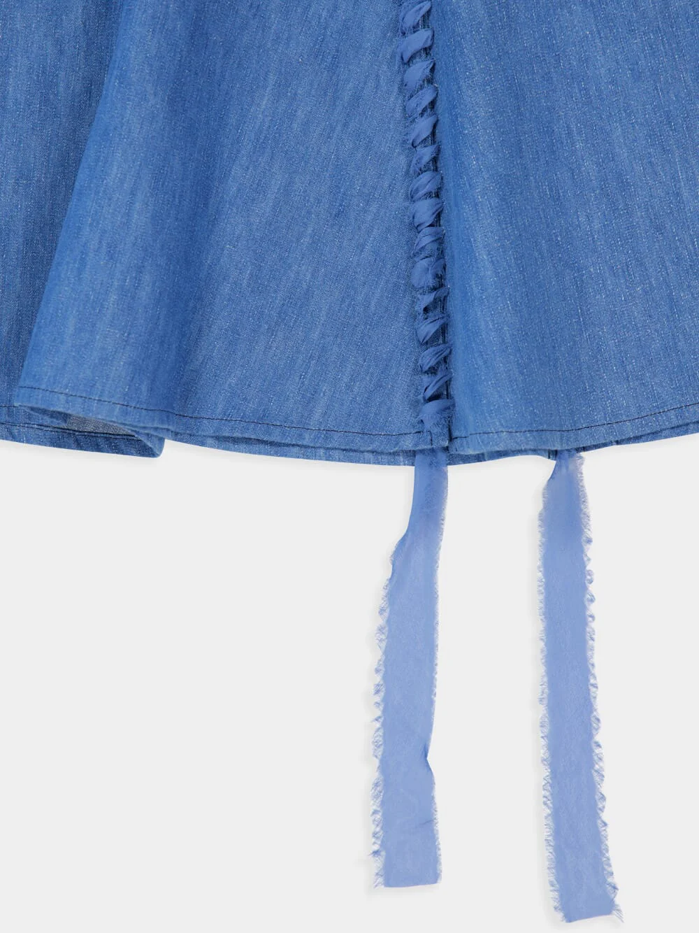 Dion Light Blue Denim Maxi Skirt - Image 12