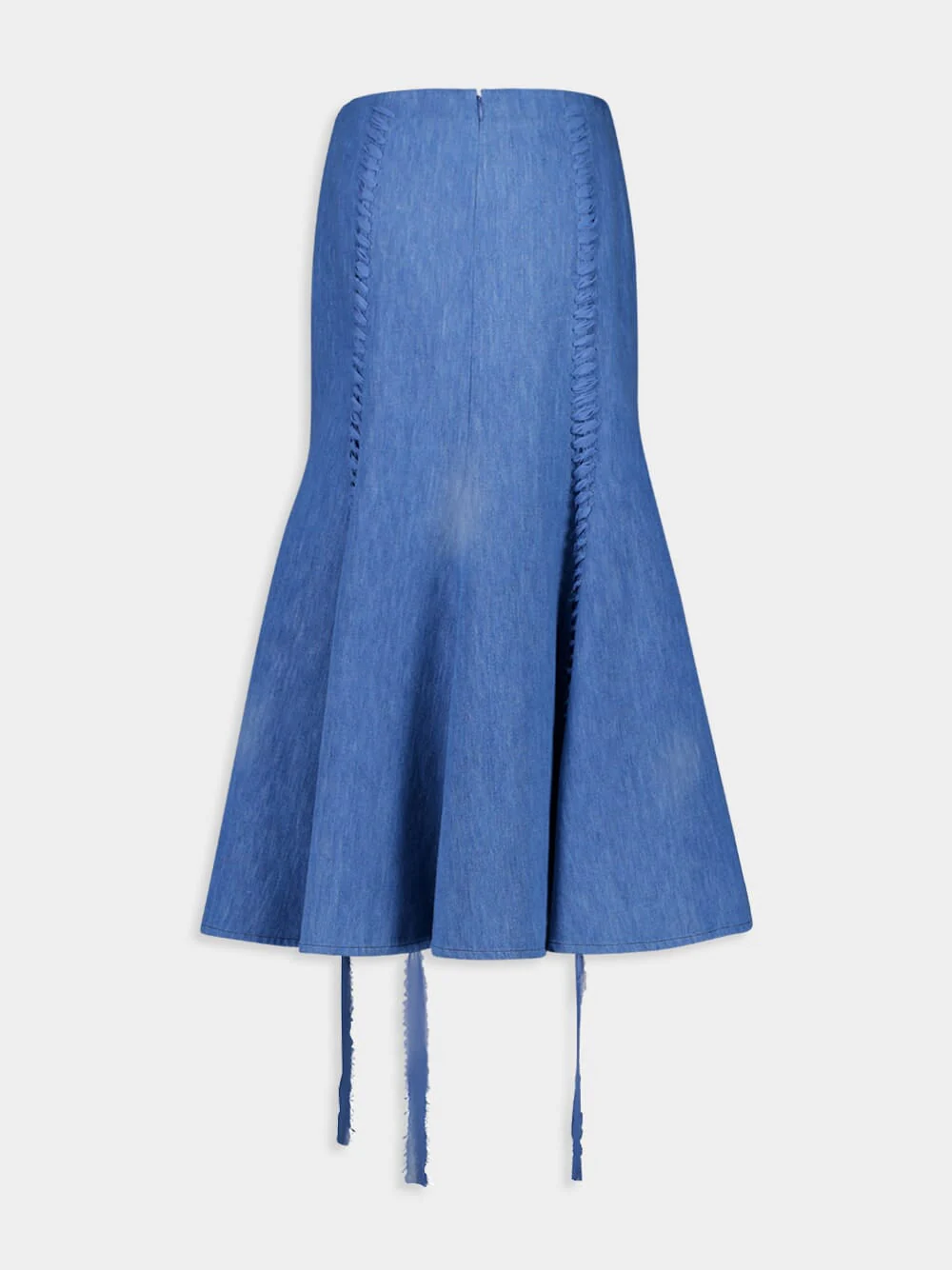 Dion Light Blue Denim Maxi Skirt - Image 9
