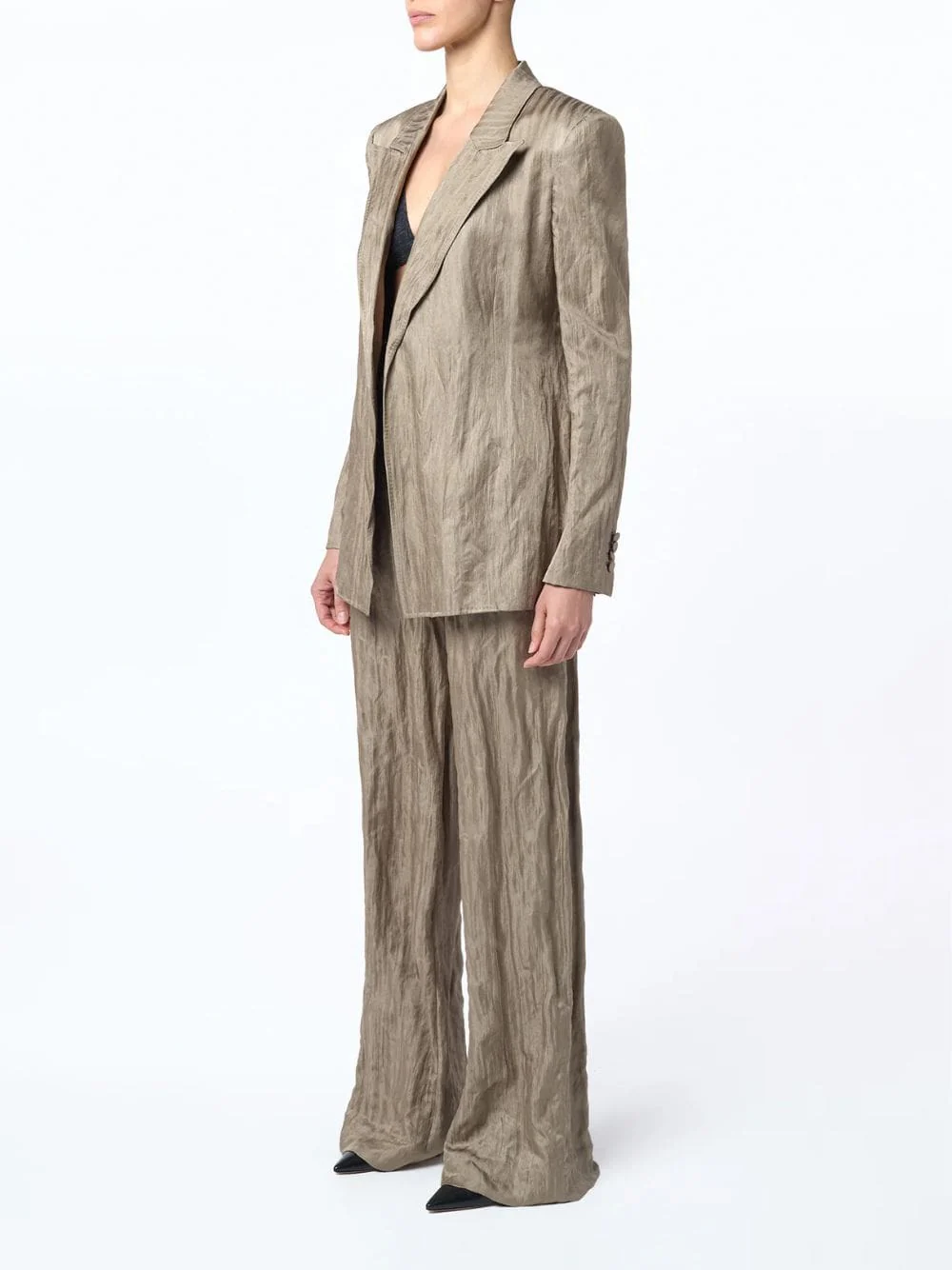 Gunmetal Norman Wide-Leg Trousers - Image 2