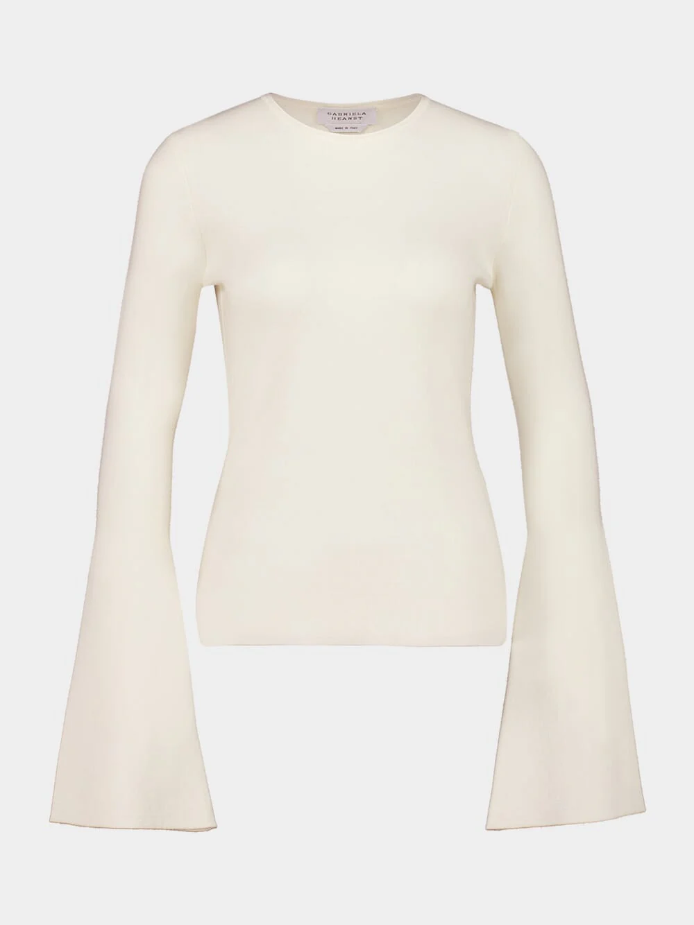 Ivory Mason Long-Sleeve Crewneck Top
