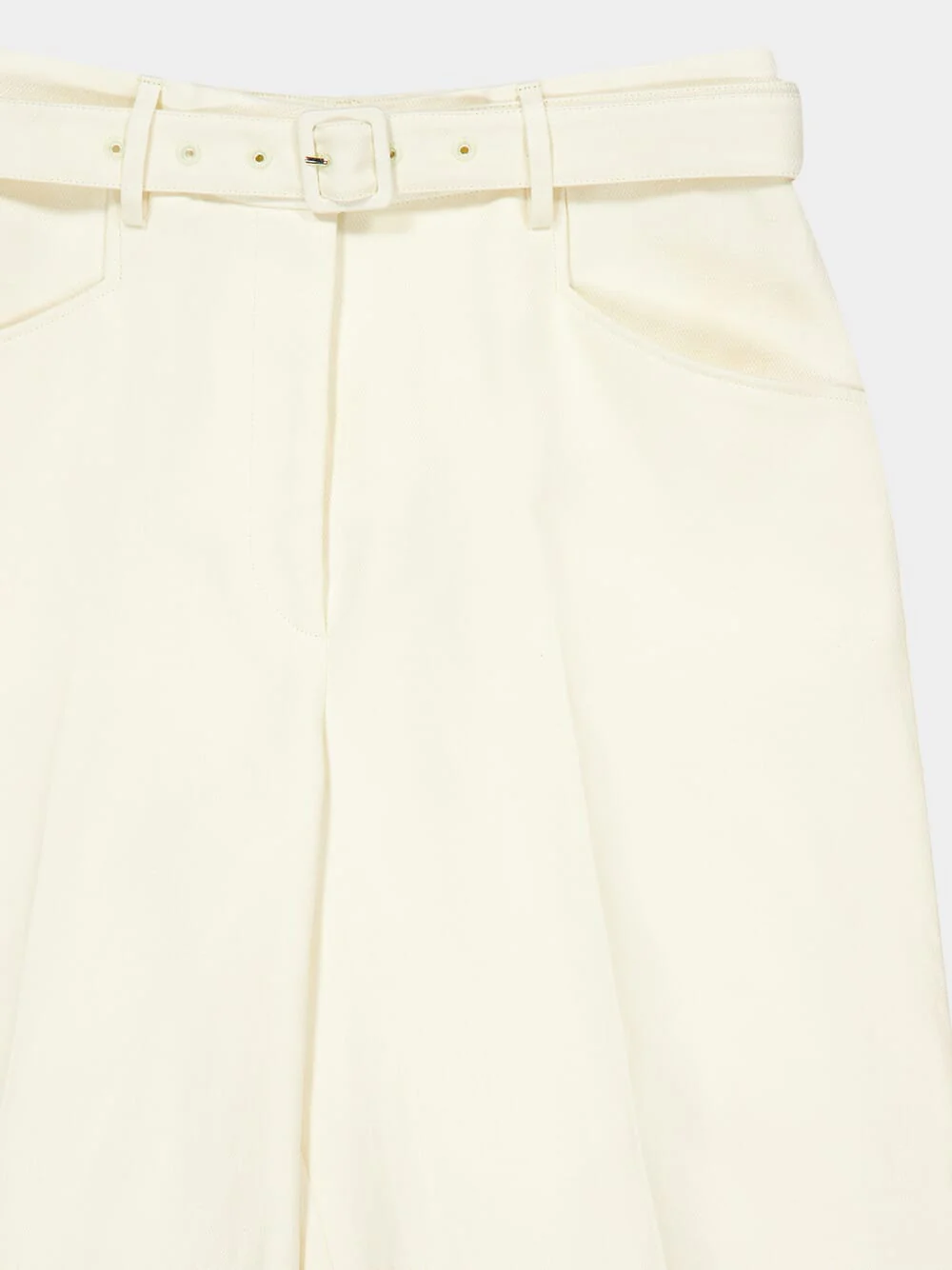 Ivory Norman Straight-Leg Tweed Pants - Image 3