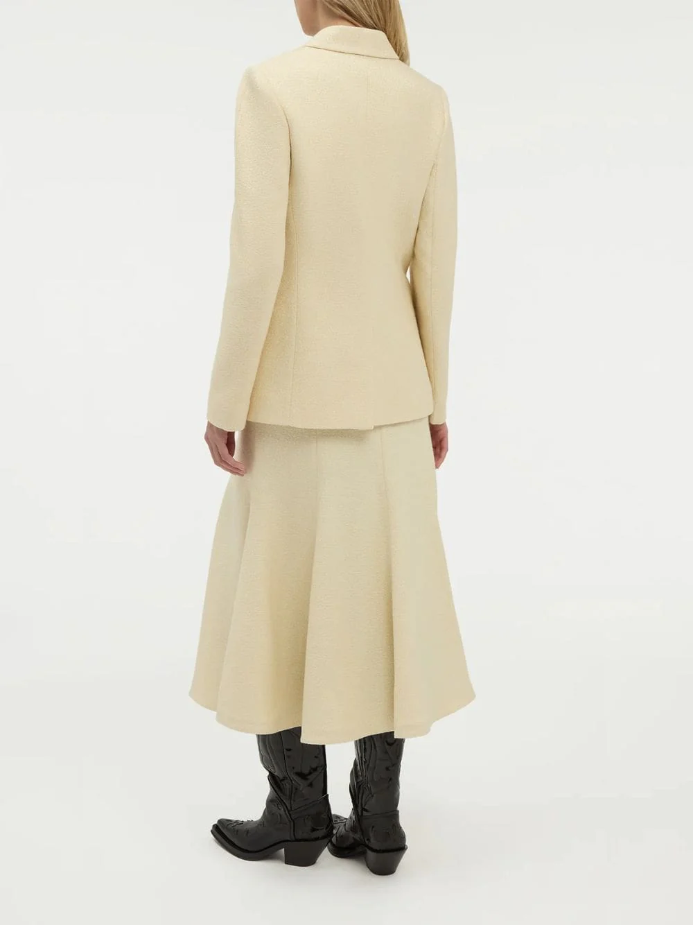Ivory Sedna Silk Tweed Blazer - Image 4