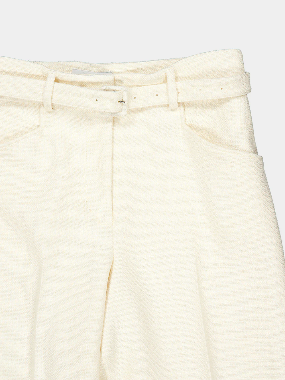 Ivory Silk and Virgin Wool Norman Tailored Trousers - Image 3