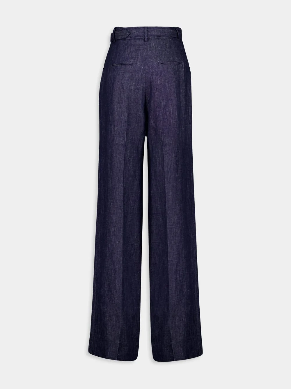 Navy Norman Wide-Leg Linen Pants - Image 2