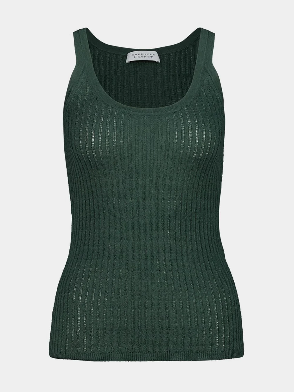 Nevin English Green Knit Tank Top