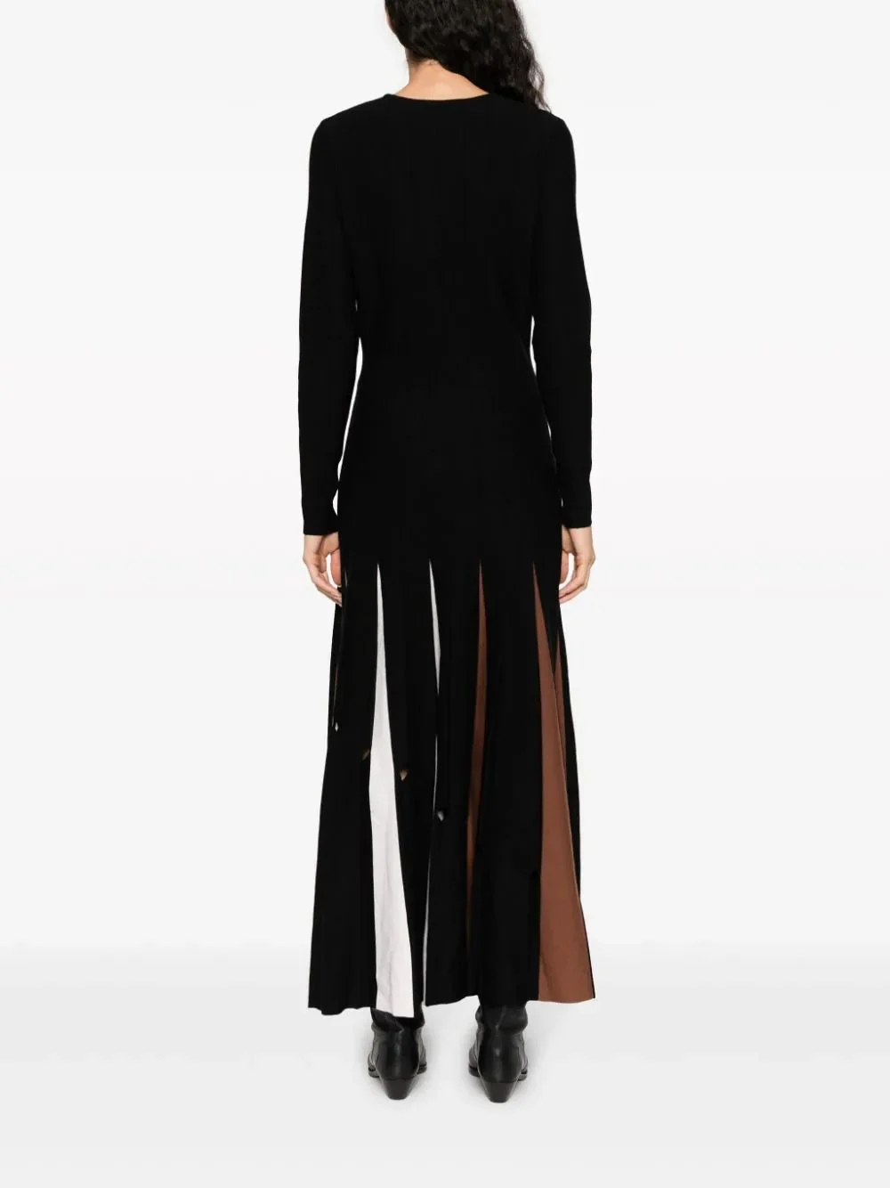Ottavia Wool Pleated Dress - Image 4