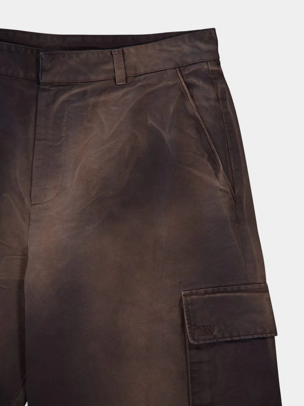 Garment-Dyed Cotton Cargo Pants - Image 5
