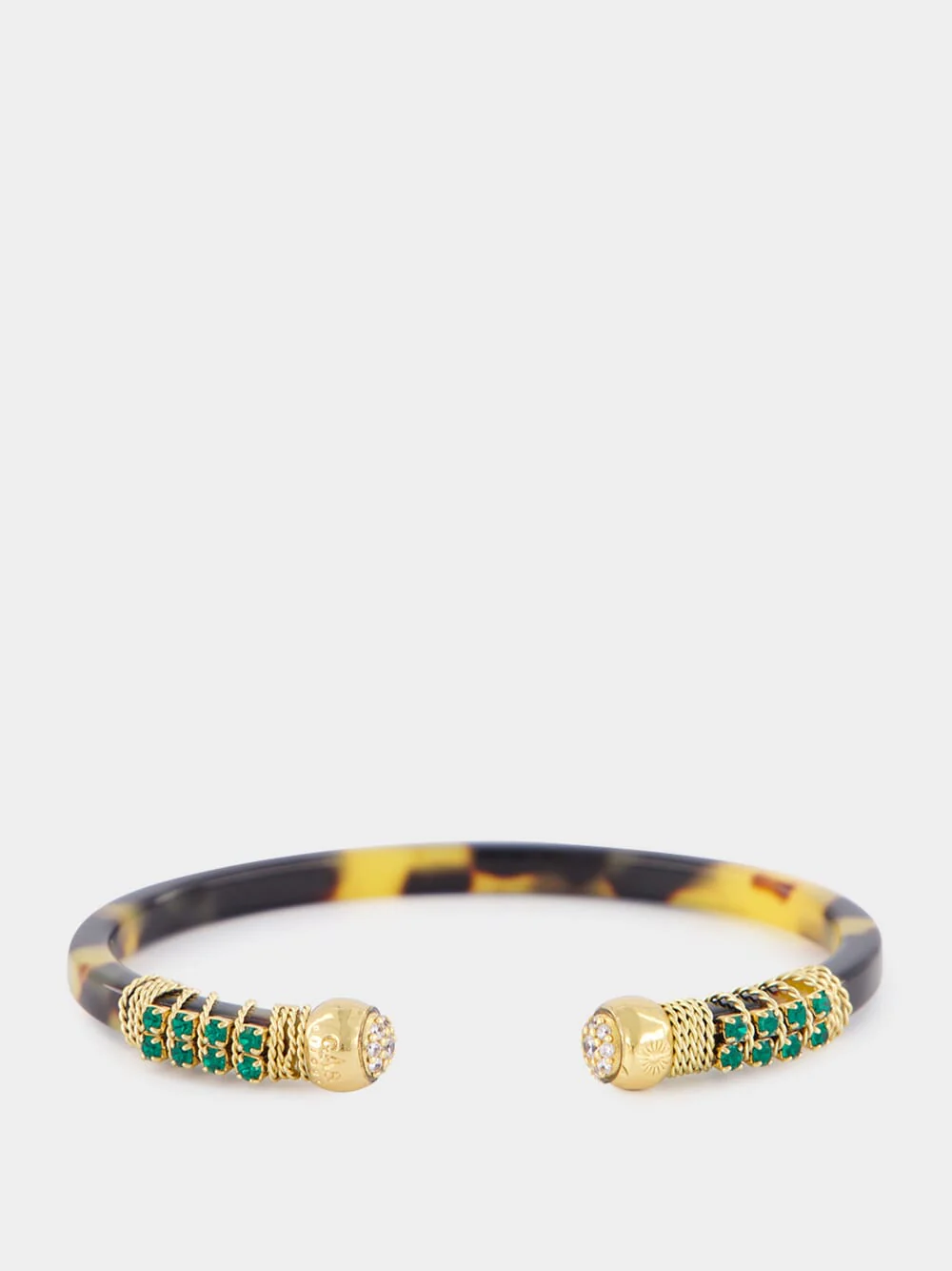 Brown Sari Gold-Plated Bracelet