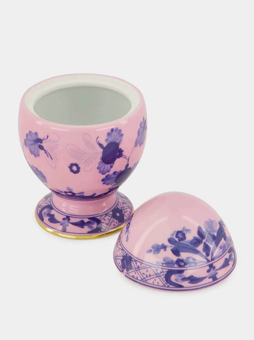 Azalea Pink Oriente Italiano Porcelain Egg - Image 2