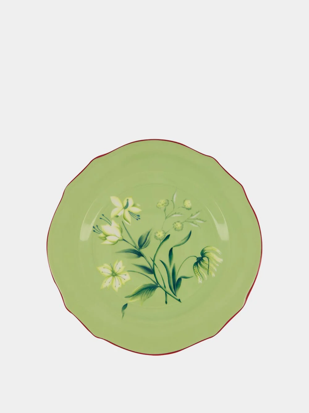 Florenza Acanto Green Dessert Plate