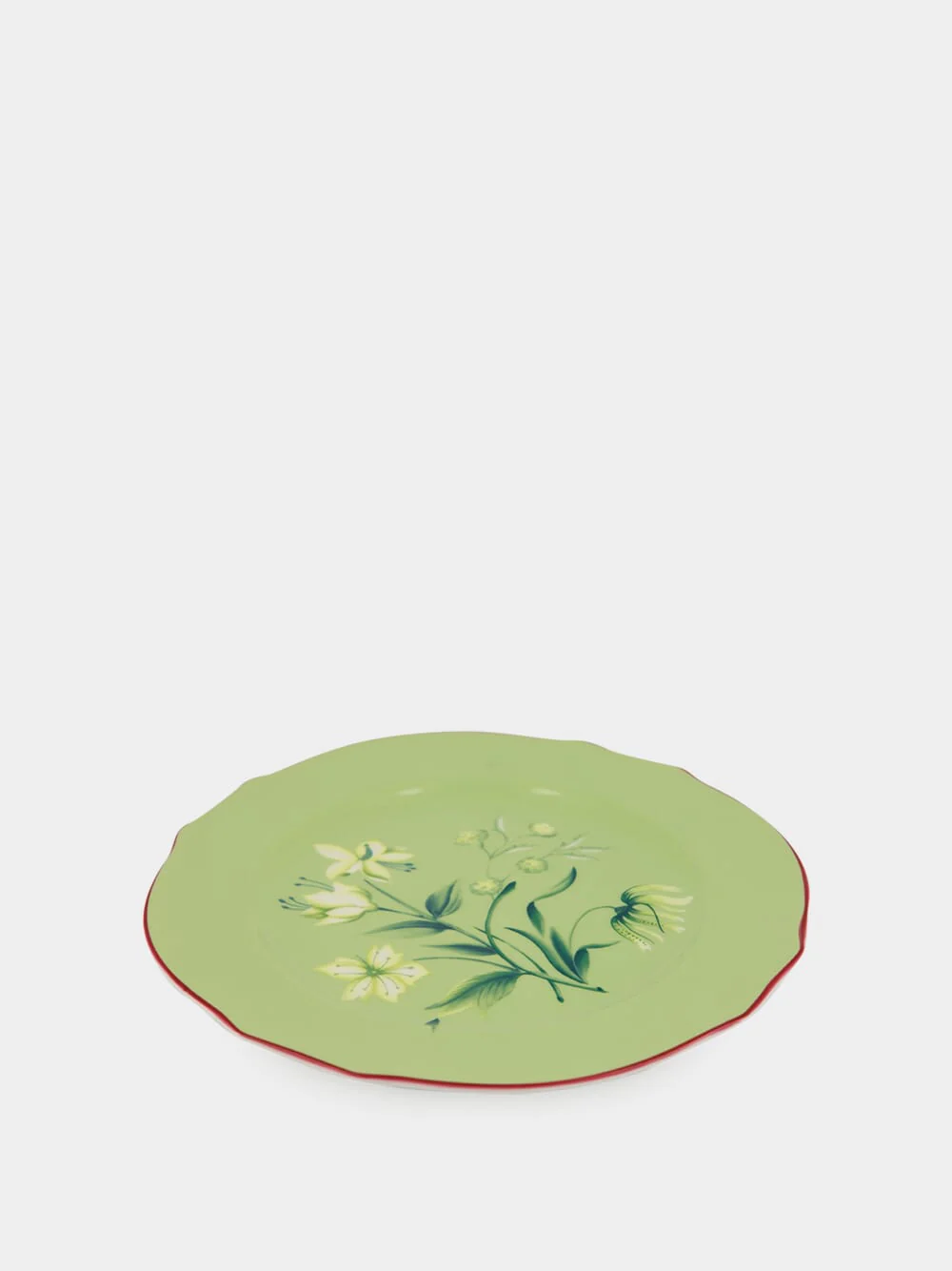 Florenza Acanto Green Dessert Plate - Image 2