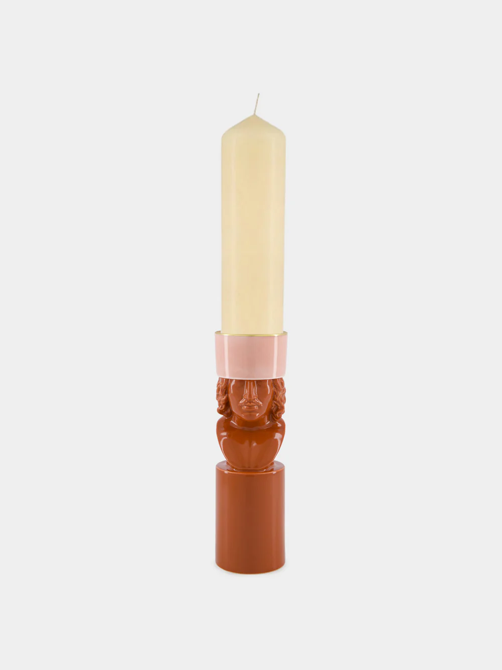 Il Letterato Red Clay Candle Holder