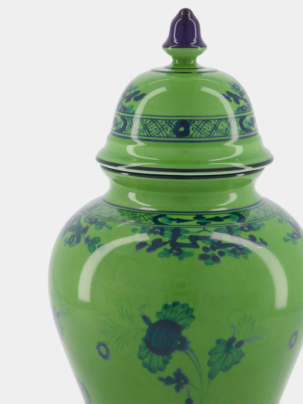 Oriente Italiano Malachite Potiche Vase - Image 4