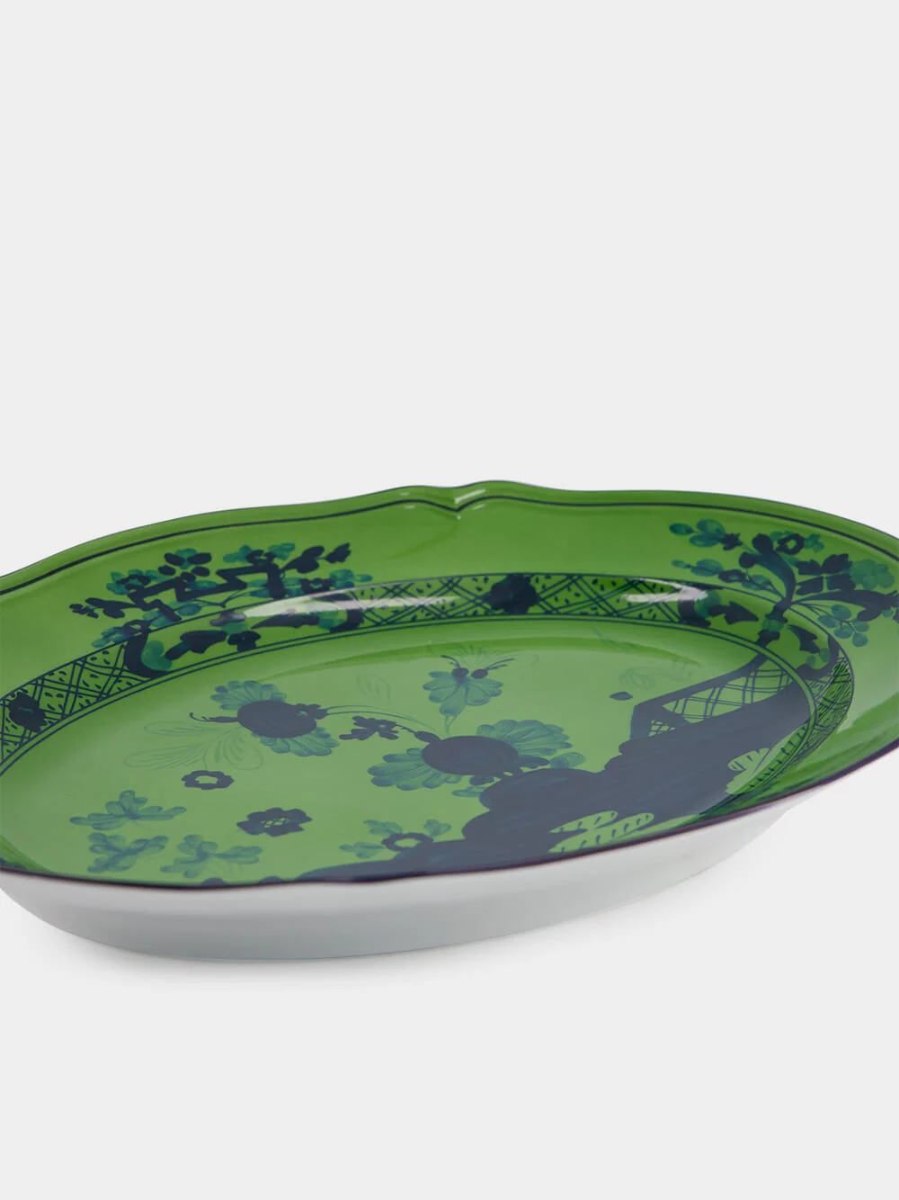 Oriente Italiano Malachite Oval Platter - Image 4
