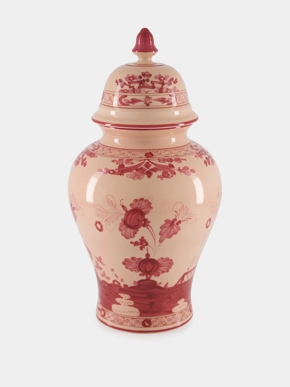 Oriente Italiano Vermiglio Potiche Vase