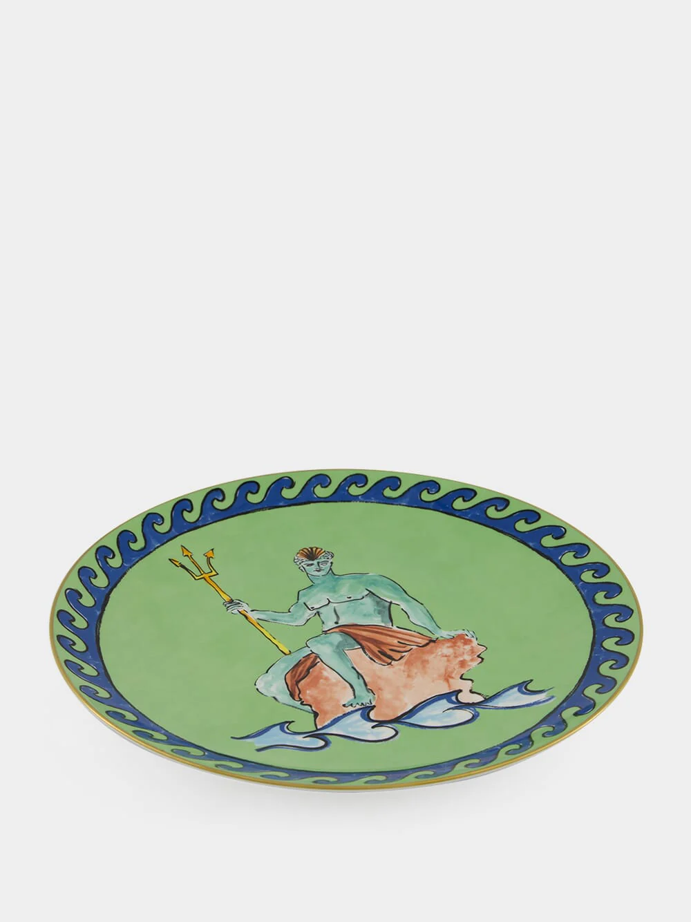 Il Viaggio di Nettuno Moss Green Charger Plate - Image 2