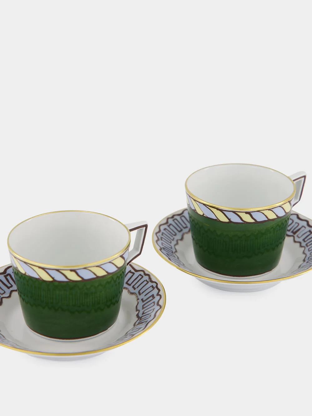 Il Viaggio di Nettuno Pine Green Tea Set for Two - Image 2