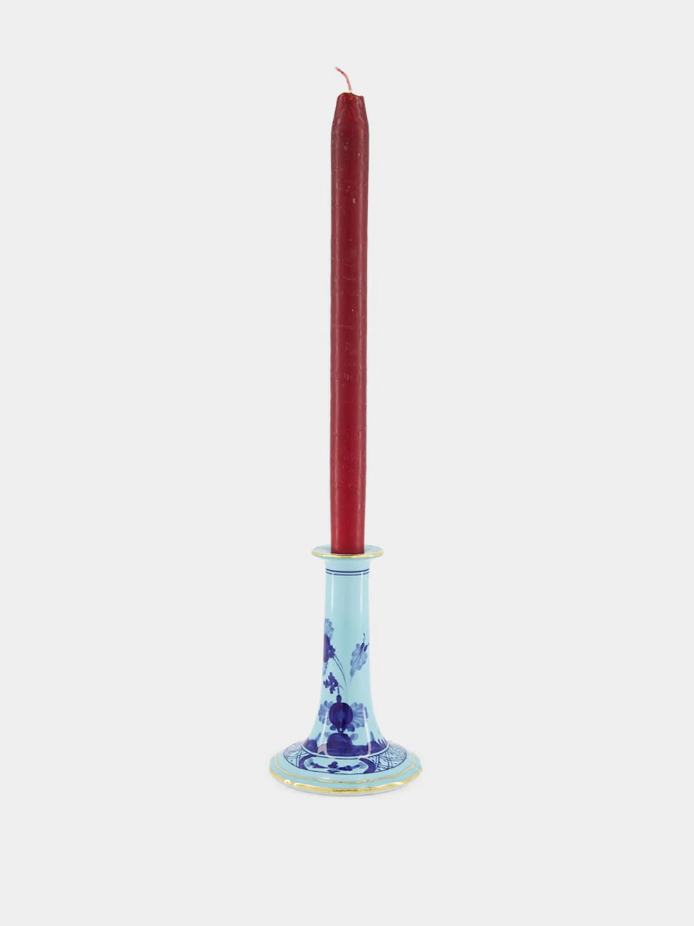 Iris Oriente Italiano Porcelain Candleholder