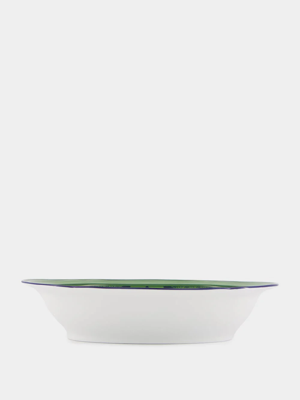 Malachite Oriente Italiano Oval Porcelain Bowl - Image 3