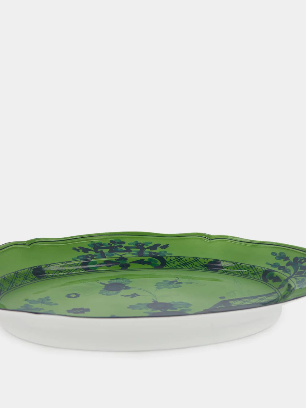 Oriente Italiano Large Malachite Oval Platter - Image 2
