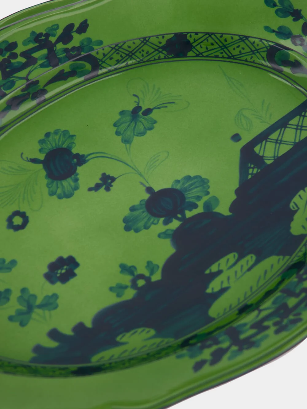 Oriente Italiano Large Malachite Oval Platter - Image 4