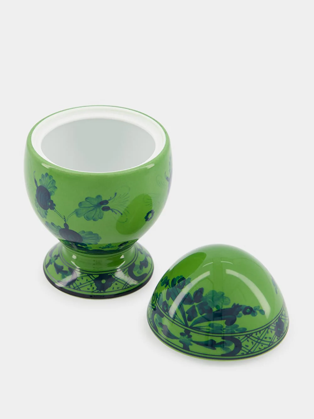 Oriente Italiano Malachite Egg Cup with Cover - Image 2