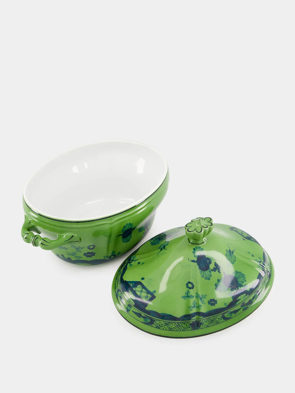 Oriente Italiano Malachite Porcelain Tureen - Image 2